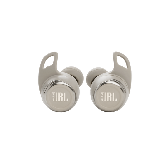 JBL Reflect Flow Pro - White - Waterproof true wireless Noise Cancelling active sport earbuds - Front image number null